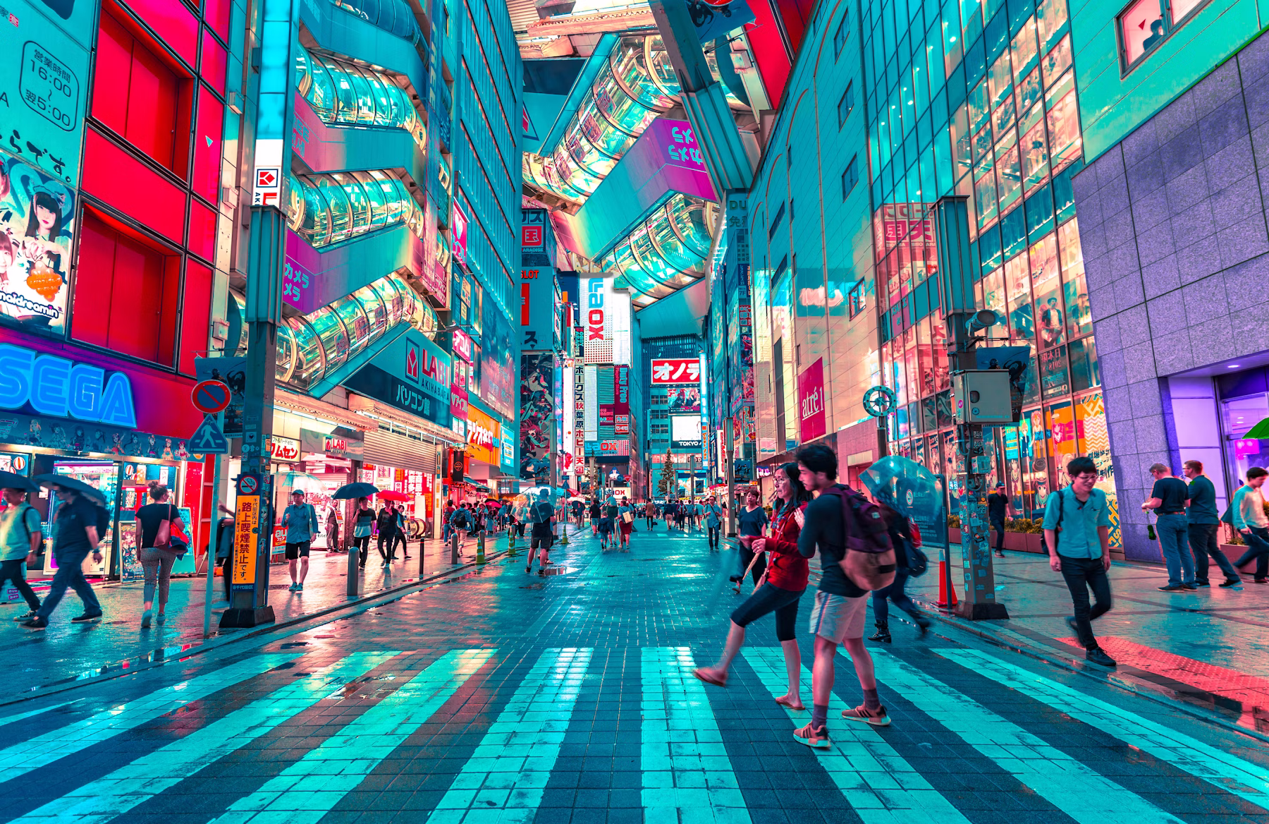 Night cityscape representing vehicle sourcing from Japan
